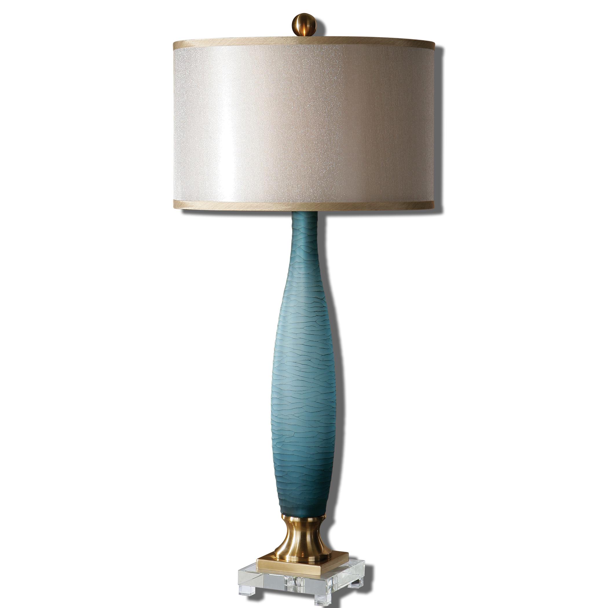 Uttermost Lamps 265821 Alaia Blue Glass Table Lamp Hudson's